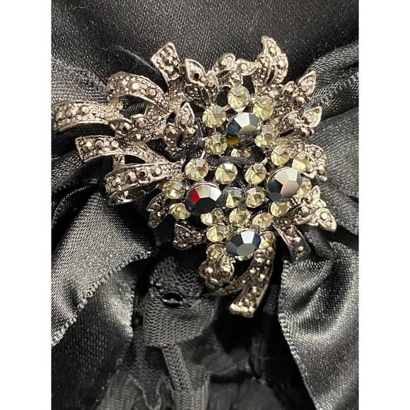 Vintage Jessica McClintock Strapless Cocktail Dress sz 12p - Picture 6 of 9